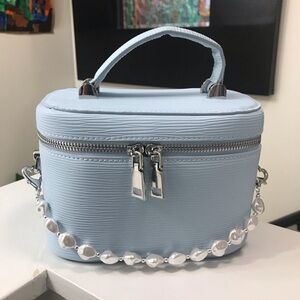 Bloomingdale’s Vanity Bag Blue With Chain